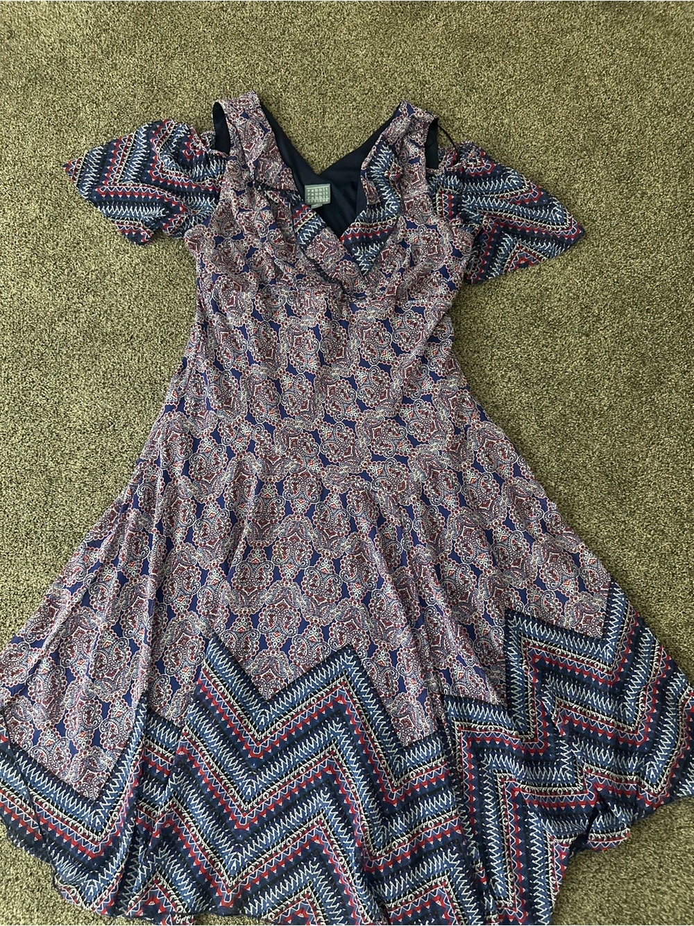 Rabbit Rabbit Rabbit Purple and Navy Maxi Dress - Picture 2 of 8